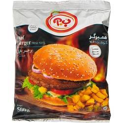 همبرگر گوشت 60% ب. آ